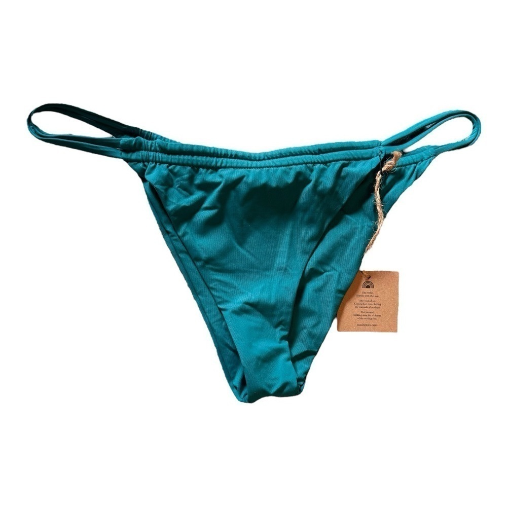 Stone Fox Swim Tunnel Bikini Bottom in Deep Lake NWT